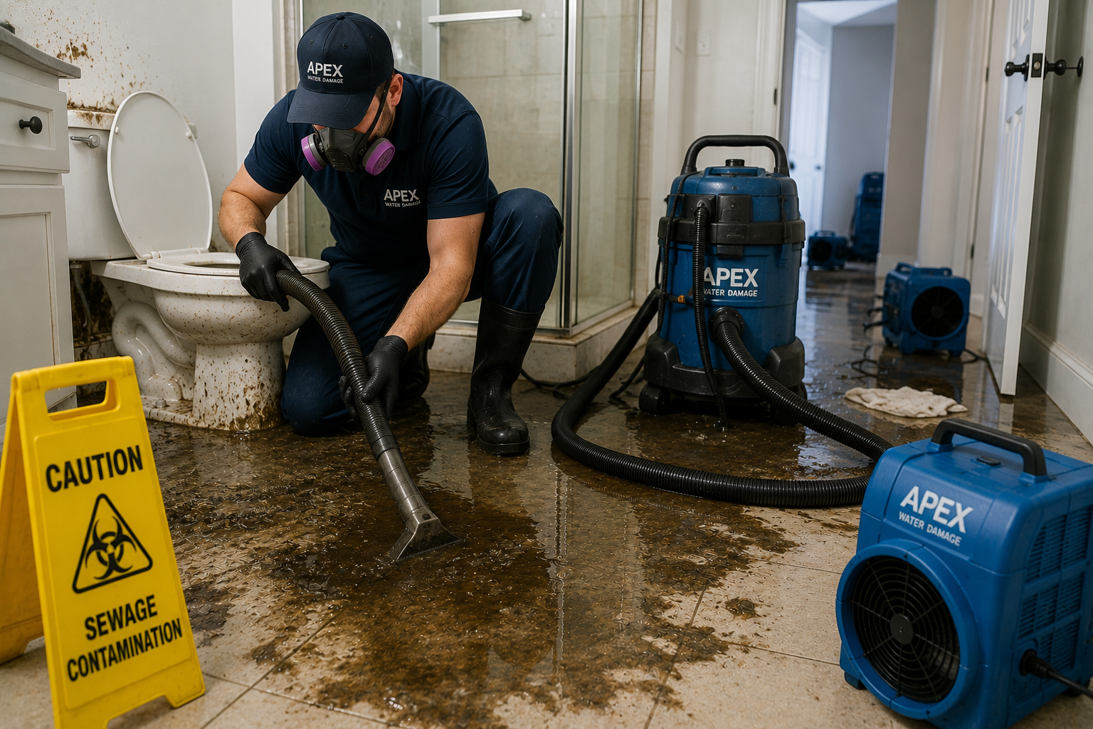 Sewage Backup Cleanup